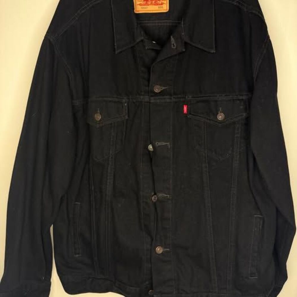 Levi's Black Denim Trucker Jacket XXL
